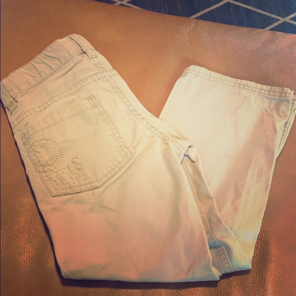 Obaibi khaki jean styled pull on pant size 5